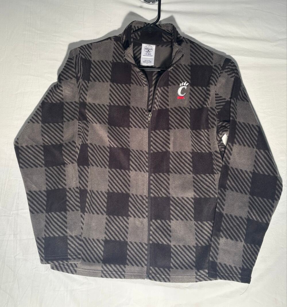 Rivalry Threads 91 Girls XL 16/18 Buffalo Plaid Quarter Zip Fleece Pullover